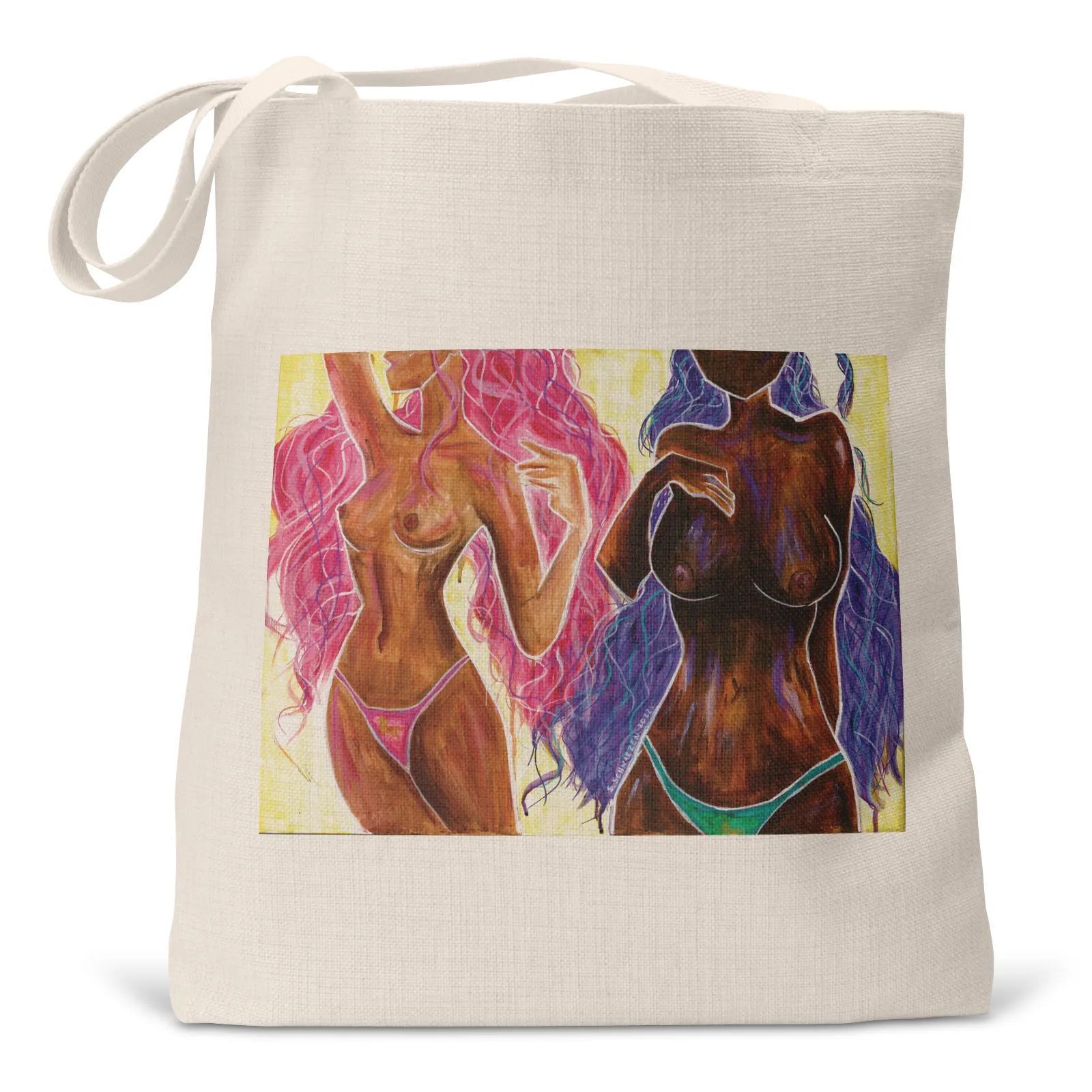 "Pretty Titties" - Small Tote