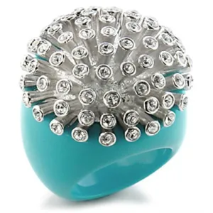 Ring Top GRD Crystal Clear 9W198 for Women Style Rhodium Ring Top GRD Crystal Clear 9W198 for Women Style Rhodium