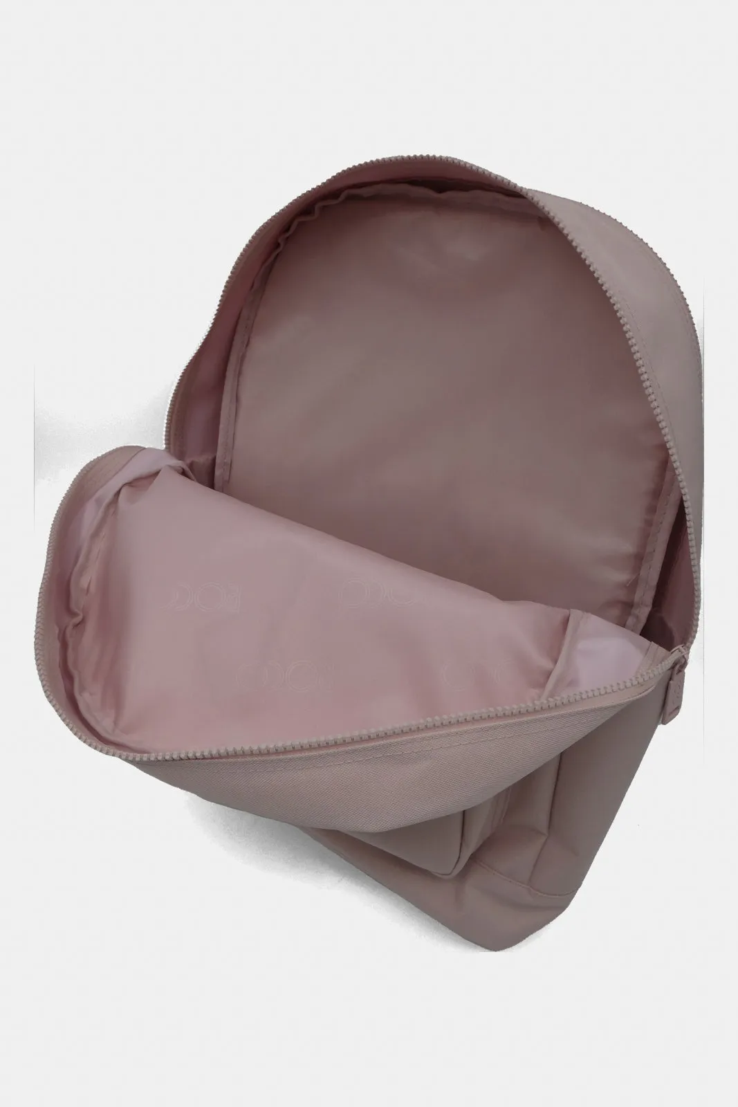 Roco Pink Plain Backpack With Pencil Case (17 Inch)