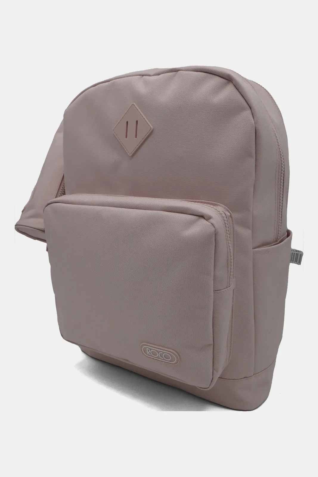 Roco Pink Plain Backpack With Pencil Case (17 Inch)