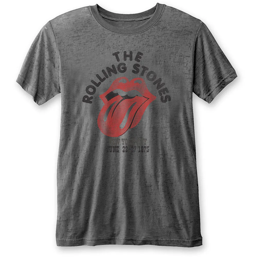 Rolling Stones T-shirt - New York City 1975 , Burn Out Tee