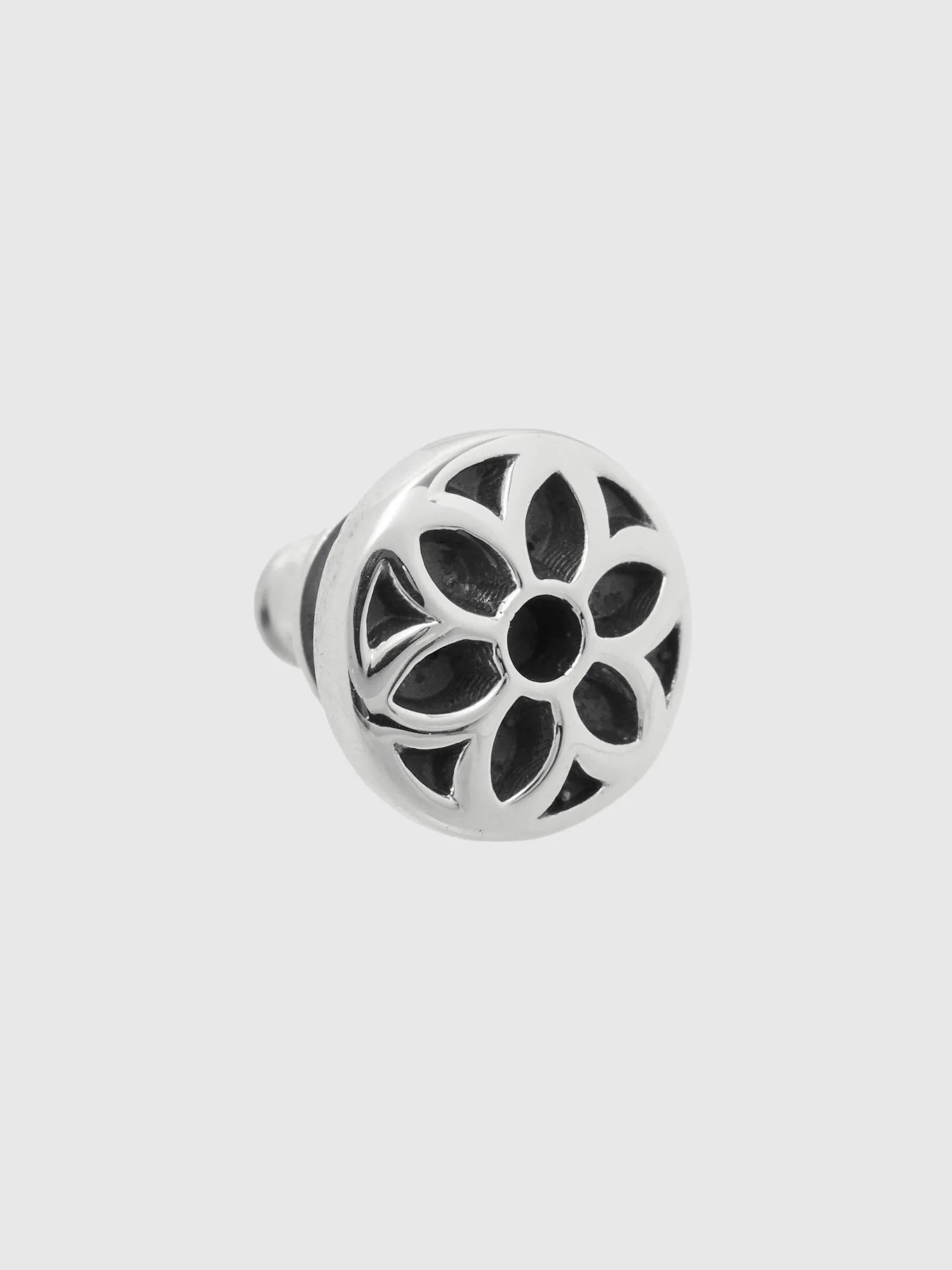 Rosette Stud Earring in Sterling Silver