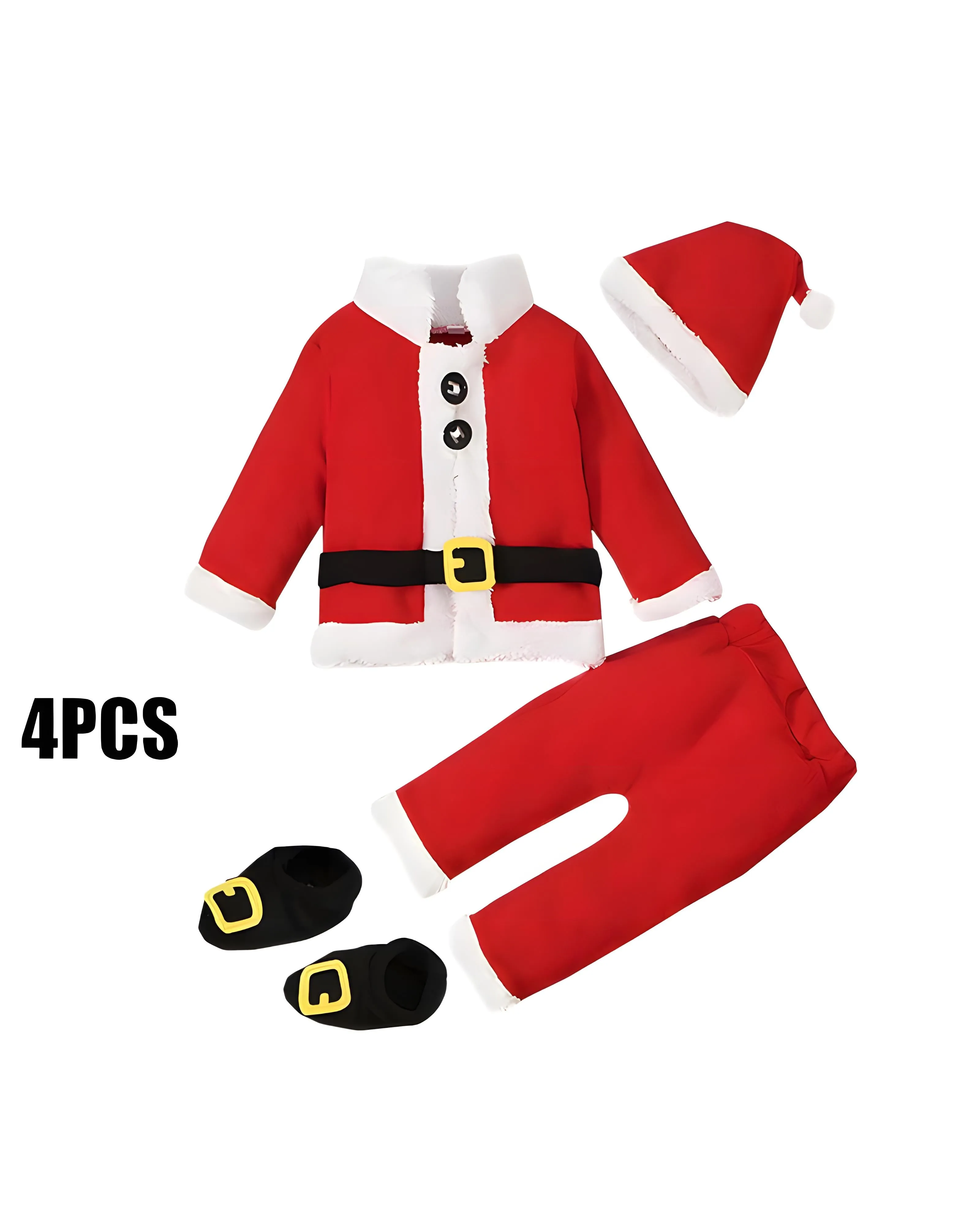 Santa Claus Christmas Costume for Kids - Ages 6 Months to 10 Years