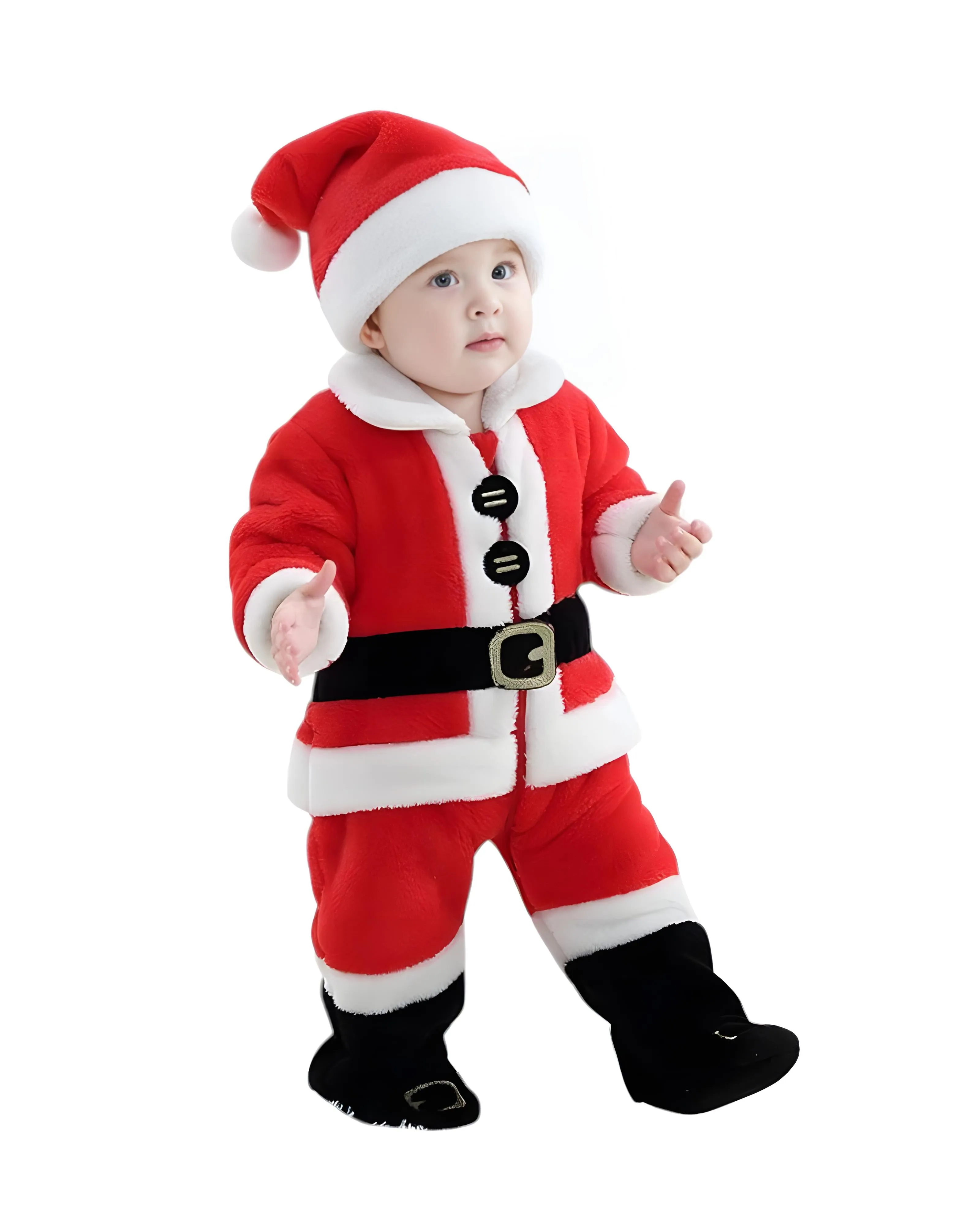 Santa Claus Christmas Costume for Kids - Ages 6 Months to 10 Years