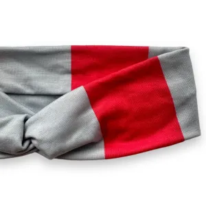 Scarlett and Gray Knotties Headband