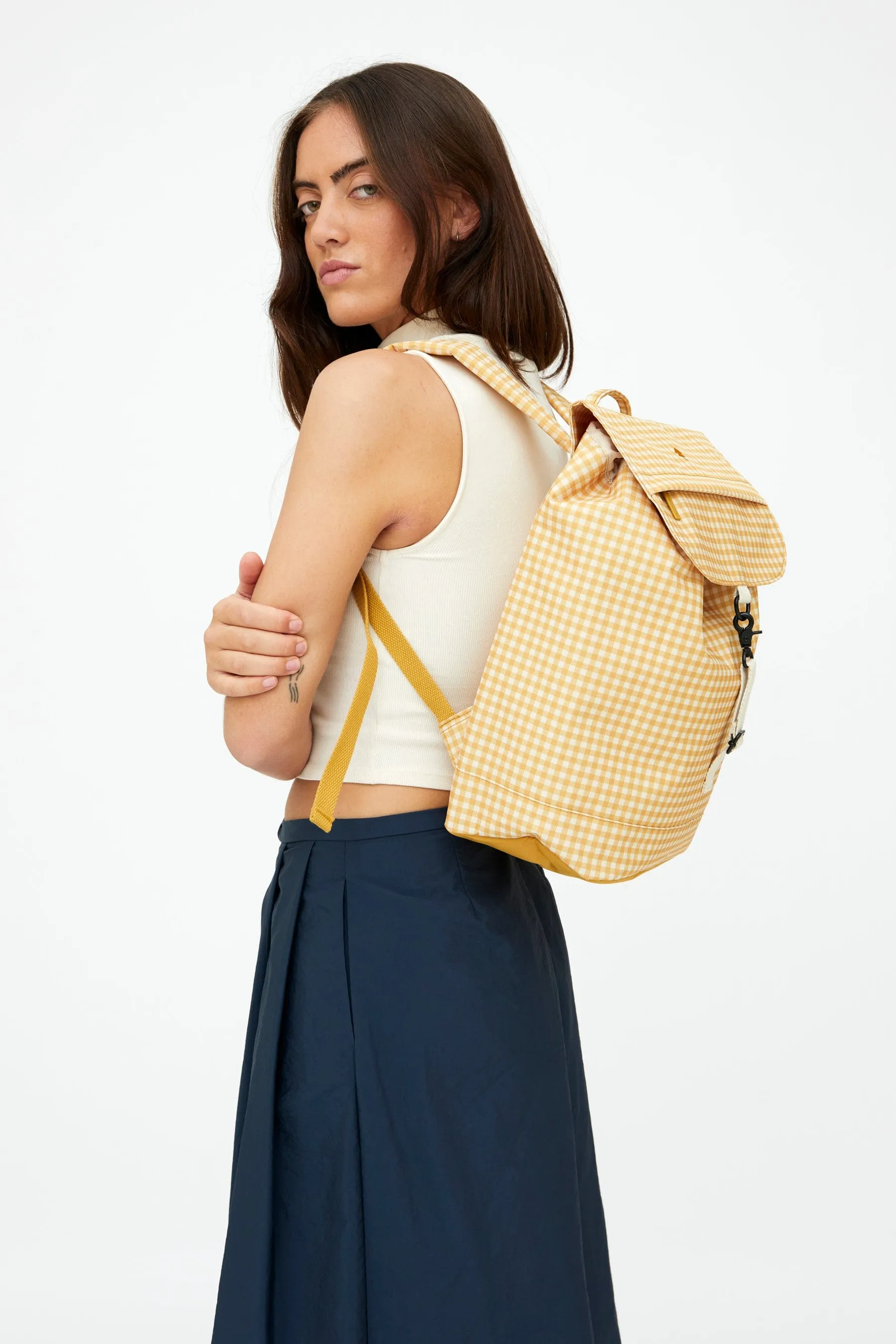 Scout Backpack Vichy Mustard