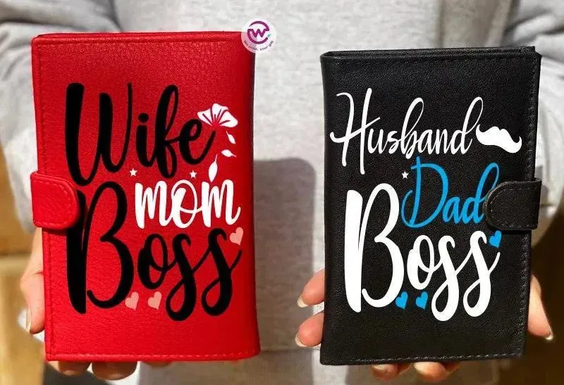 Set ( 2 leather Wallets ) -Mother's Day