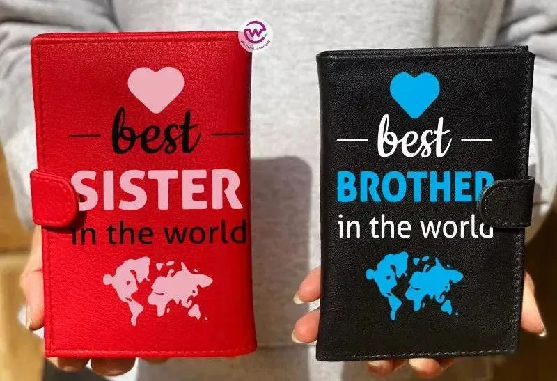 Set ( 2 leather Wallets ) -Mother's Day