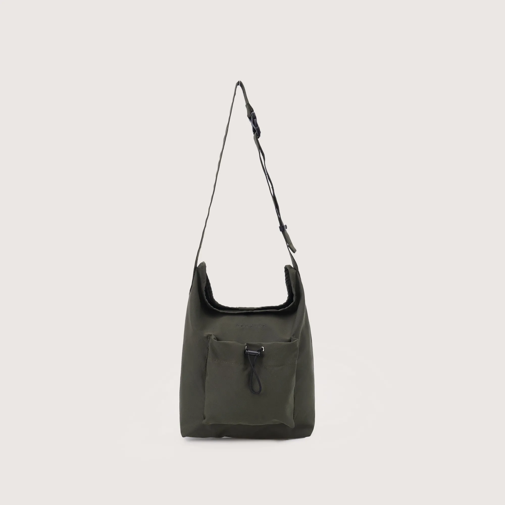 Sling Bag With Drawstring Pocket