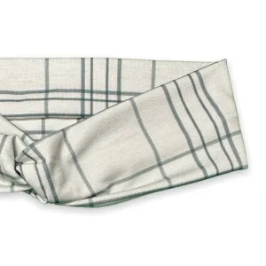Snow Plaid Knotties Headband