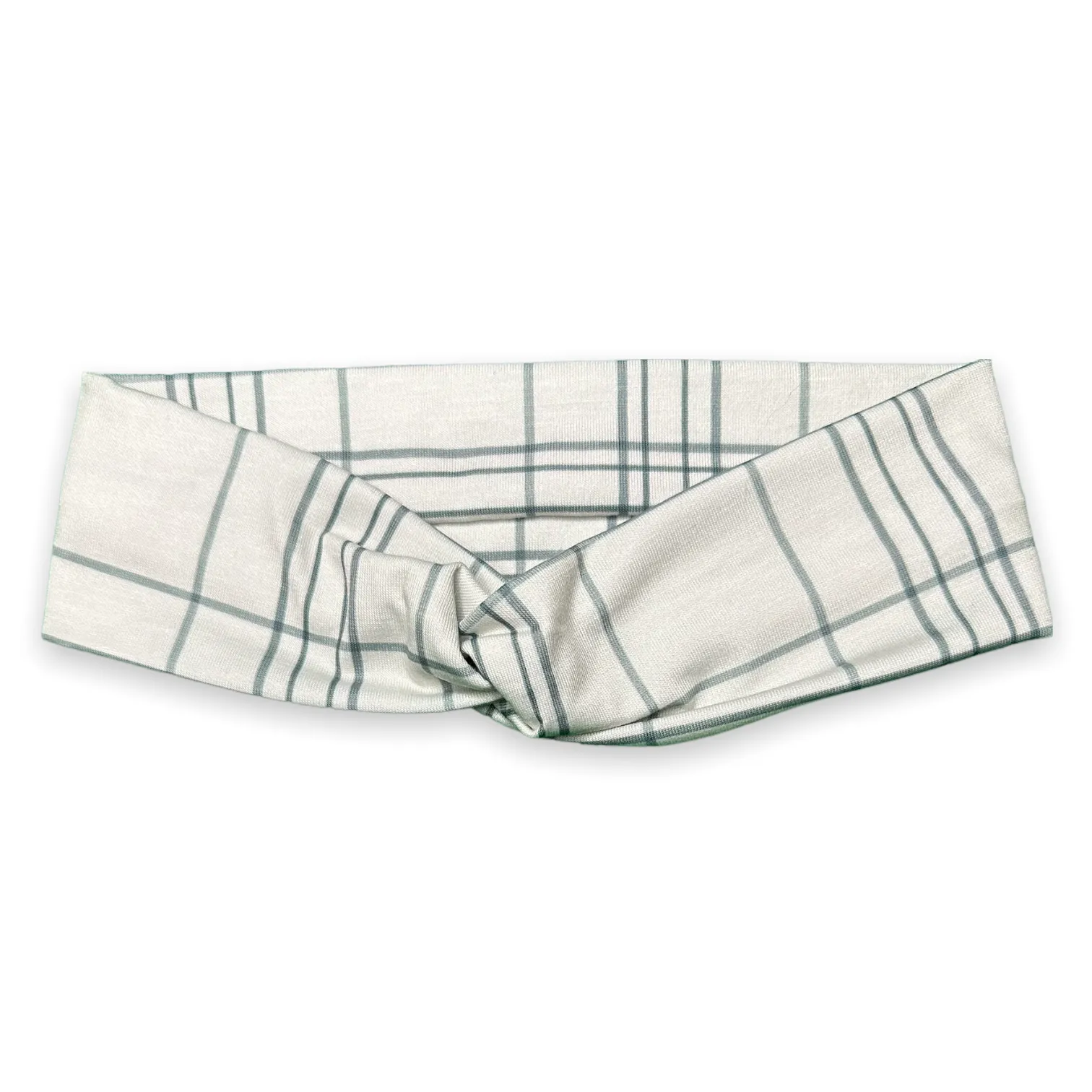 Snow Plaid Knotties Headband