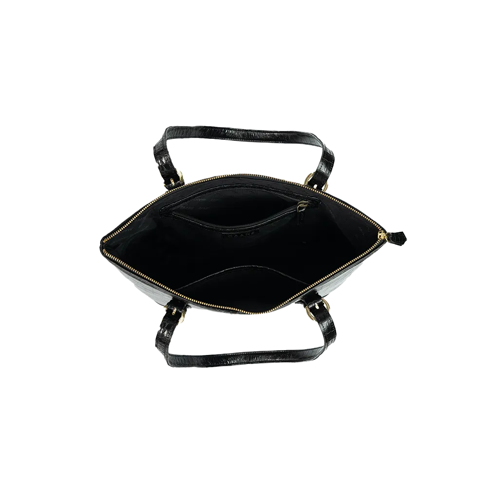 Sophisticated Leather Black Handbag