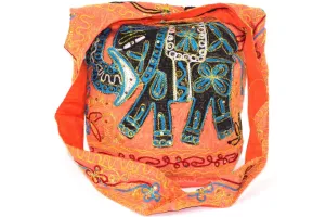 Sunset Colorful Elephant Sling Jhola Bag Sunset Colorful Elephant Sling Jhola Bag
