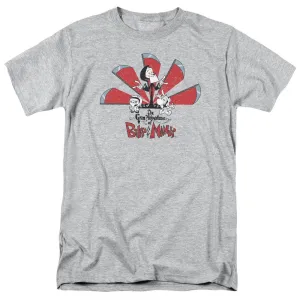 The Grim Adventures of Billy & Mandy Grim Cast  & Logo Adult Heather T-Shirt The Grim Adventures of Billy & Mandy Grim Cast  & Logo Adult Heather T-Shirt