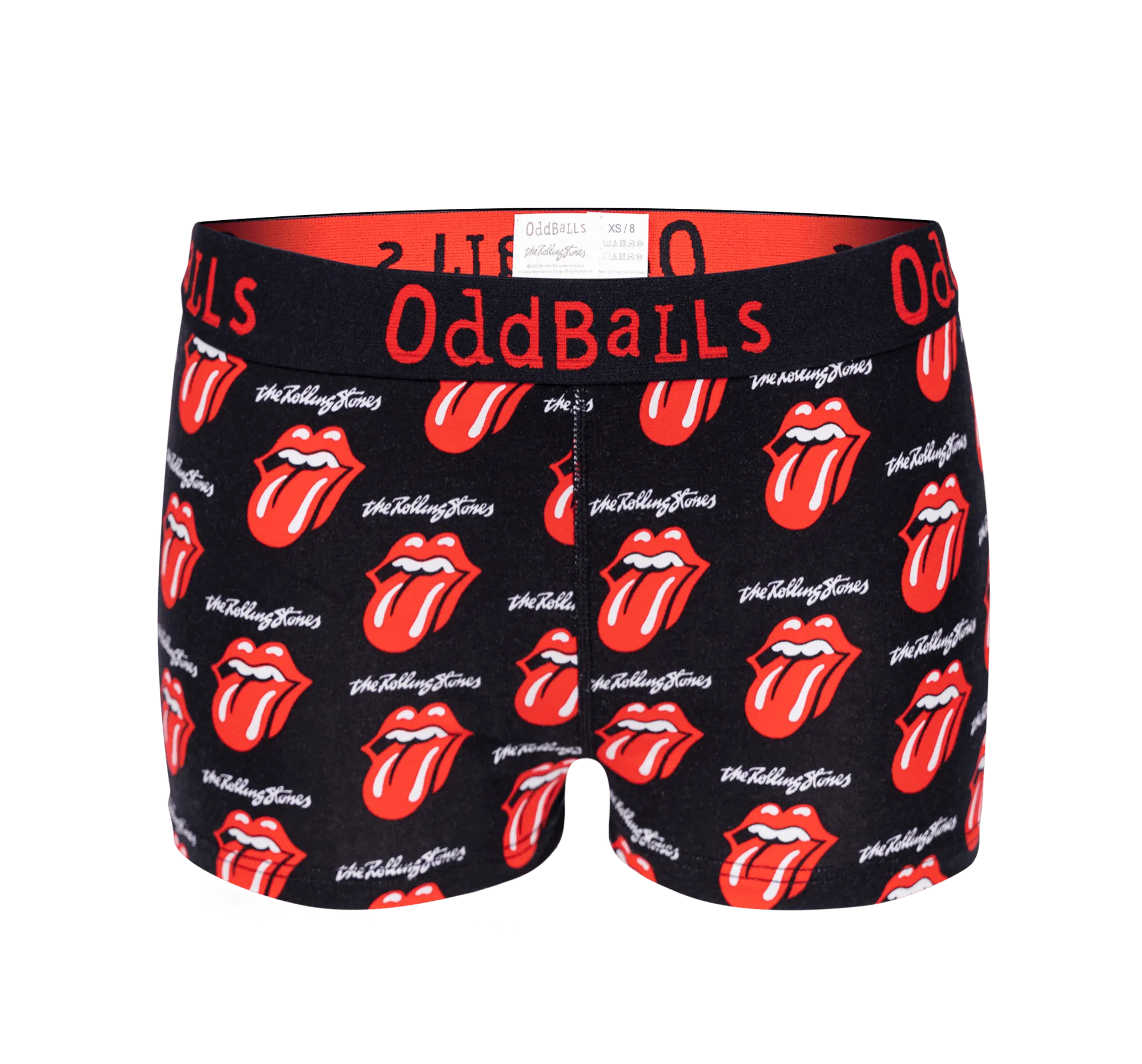 The Rolling Stones - Black - Ladies Boxers