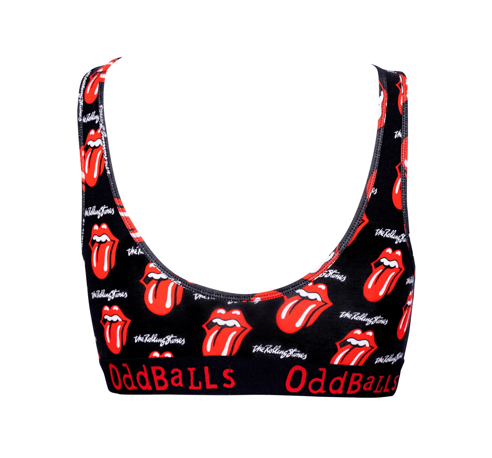 The Rolling Stones - Black - Ladies Bralette