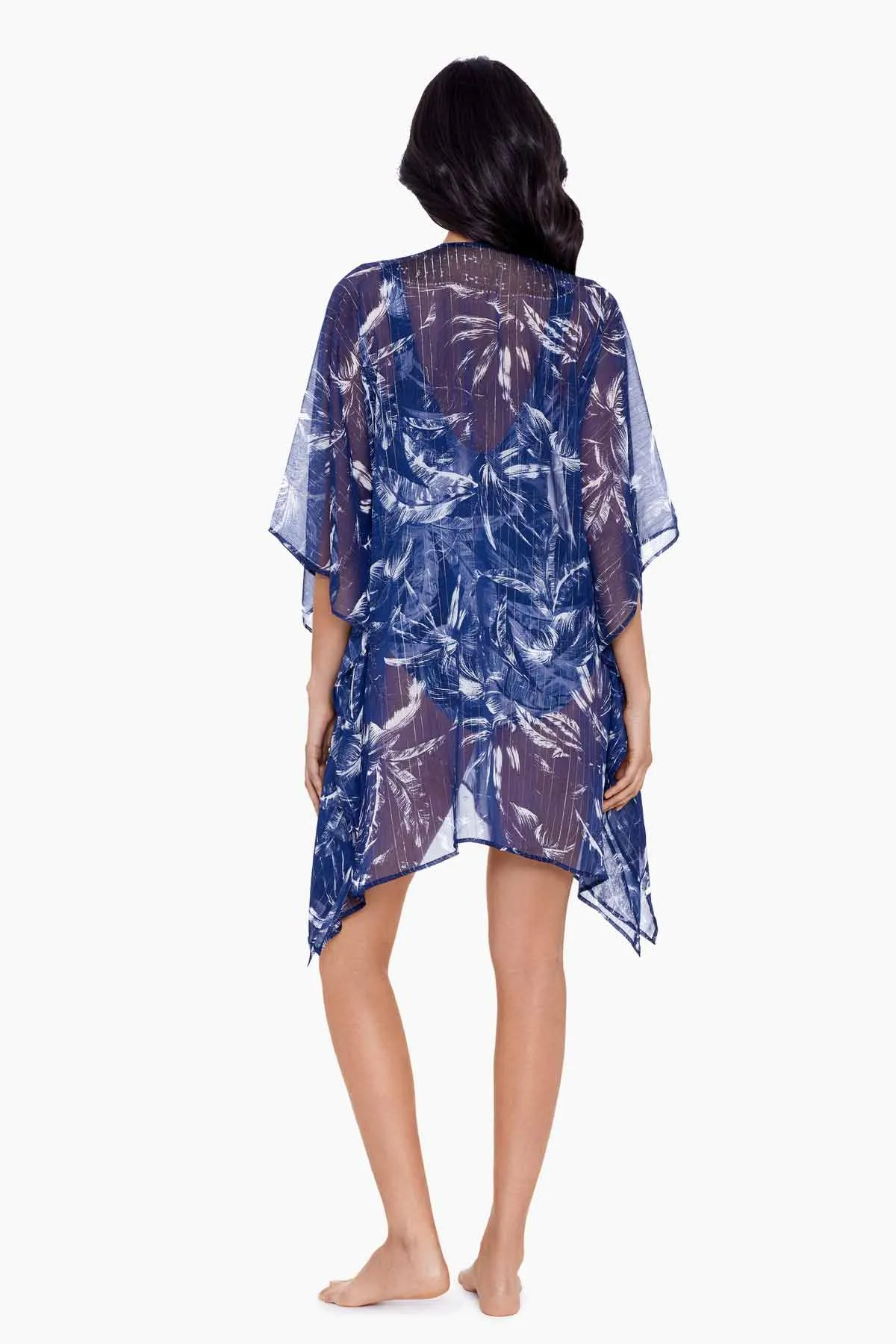 Tropica Toile Caftan Swim Cover Up