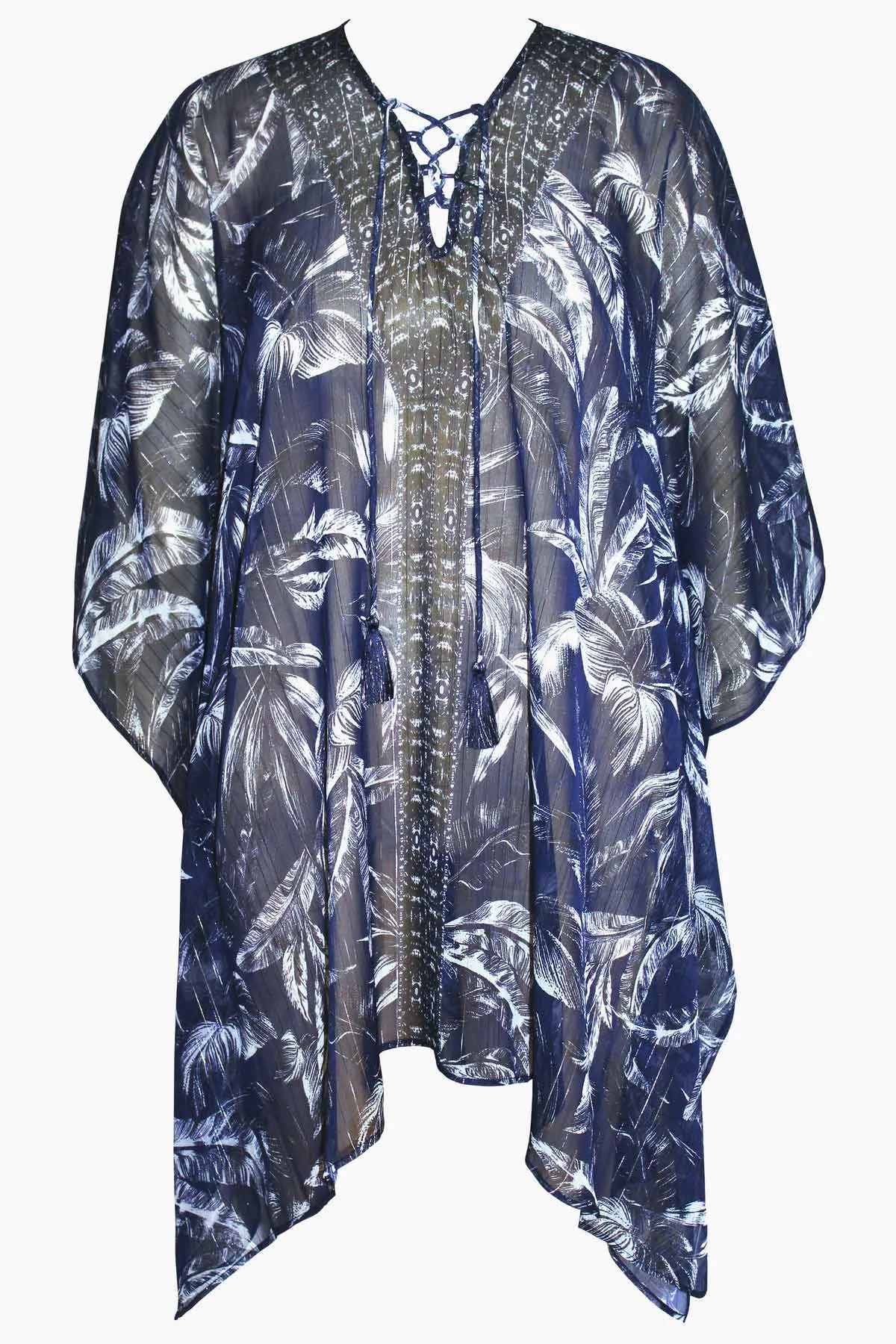 Tropica Toile Caftan Swim Cover Up