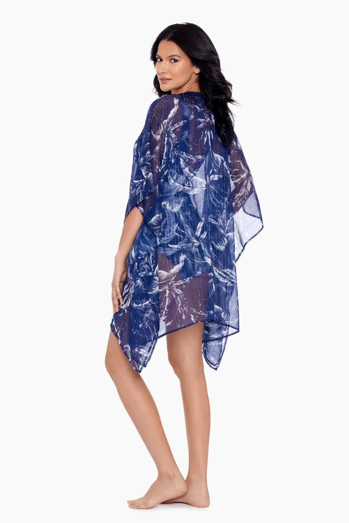 Tropica Toile Caftan Swim Cover Up