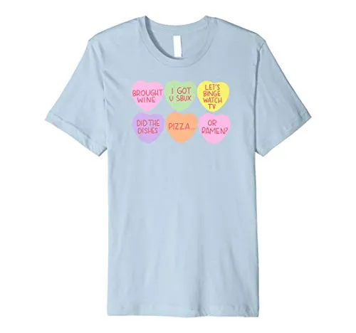Valentine's Day Tiny Candy Conversation Hearts T-Shirt