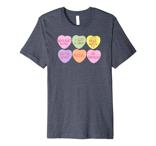 Valentine's Day Tiny Candy Conversation Hearts T-Shirt