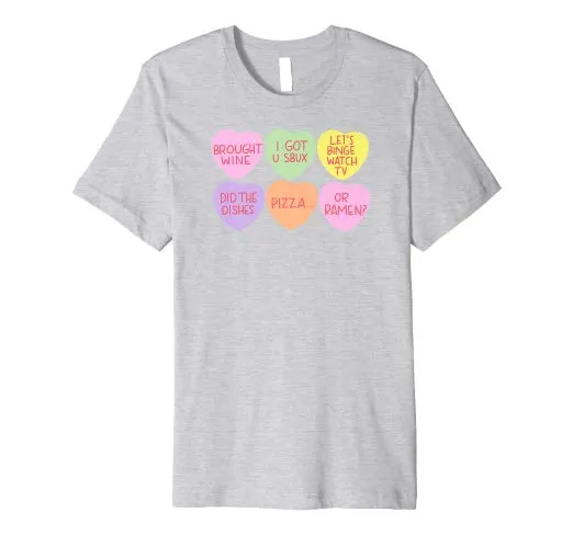Valentine's Day Tiny Candy Conversation Hearts T-Shirt