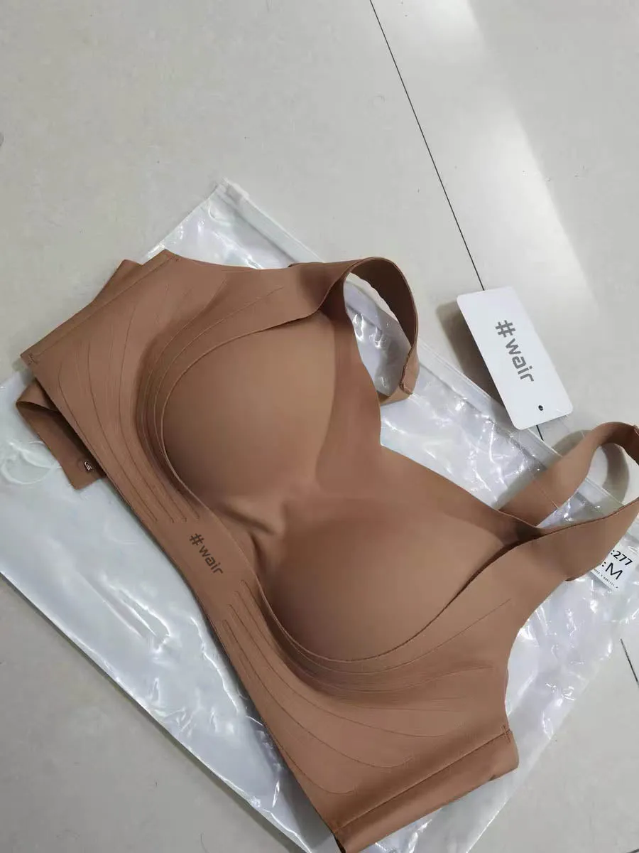 #Wair Women's underwear, sexy, fashionable, comfortable, and brimless cup bra
