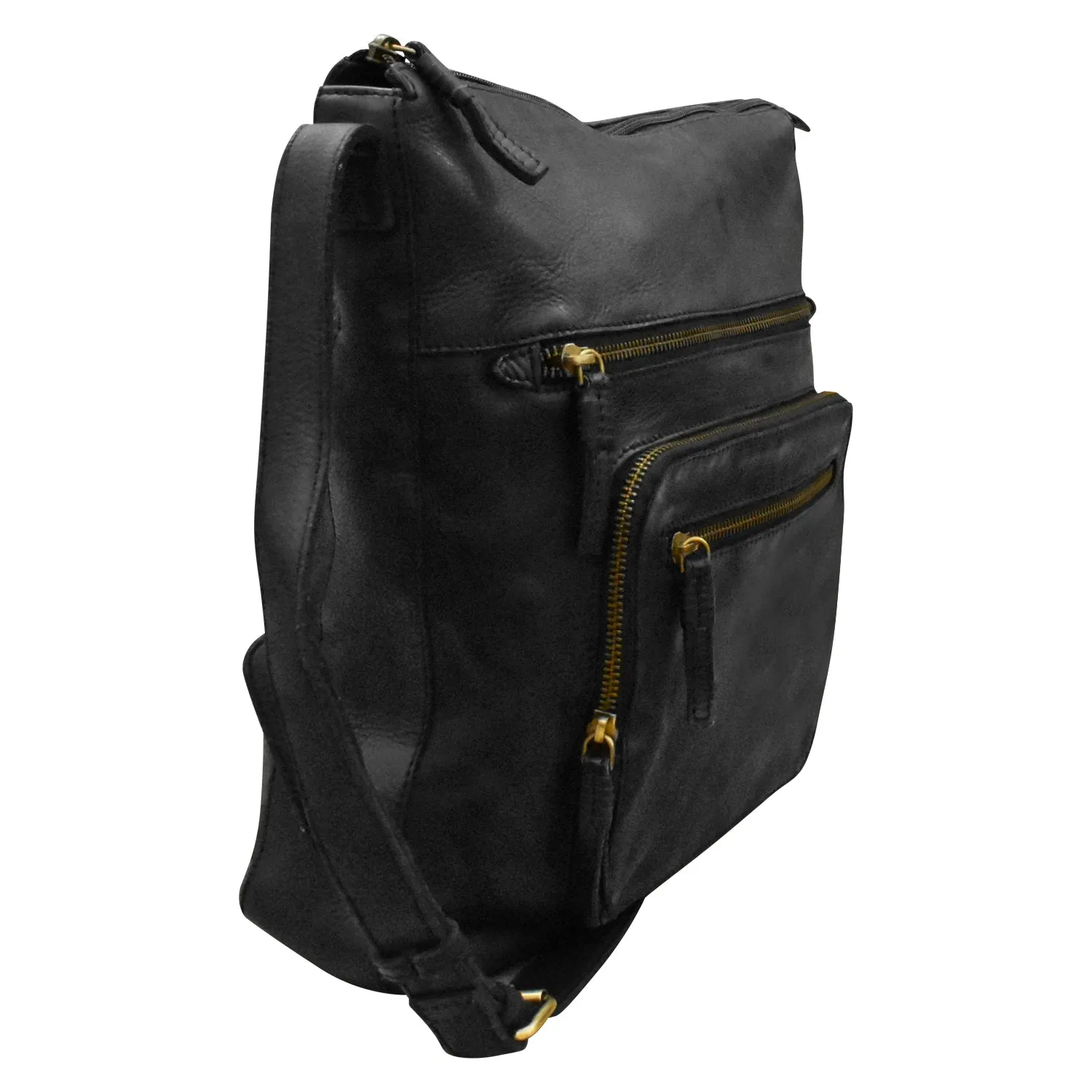 Washed Large Shoulder Bag