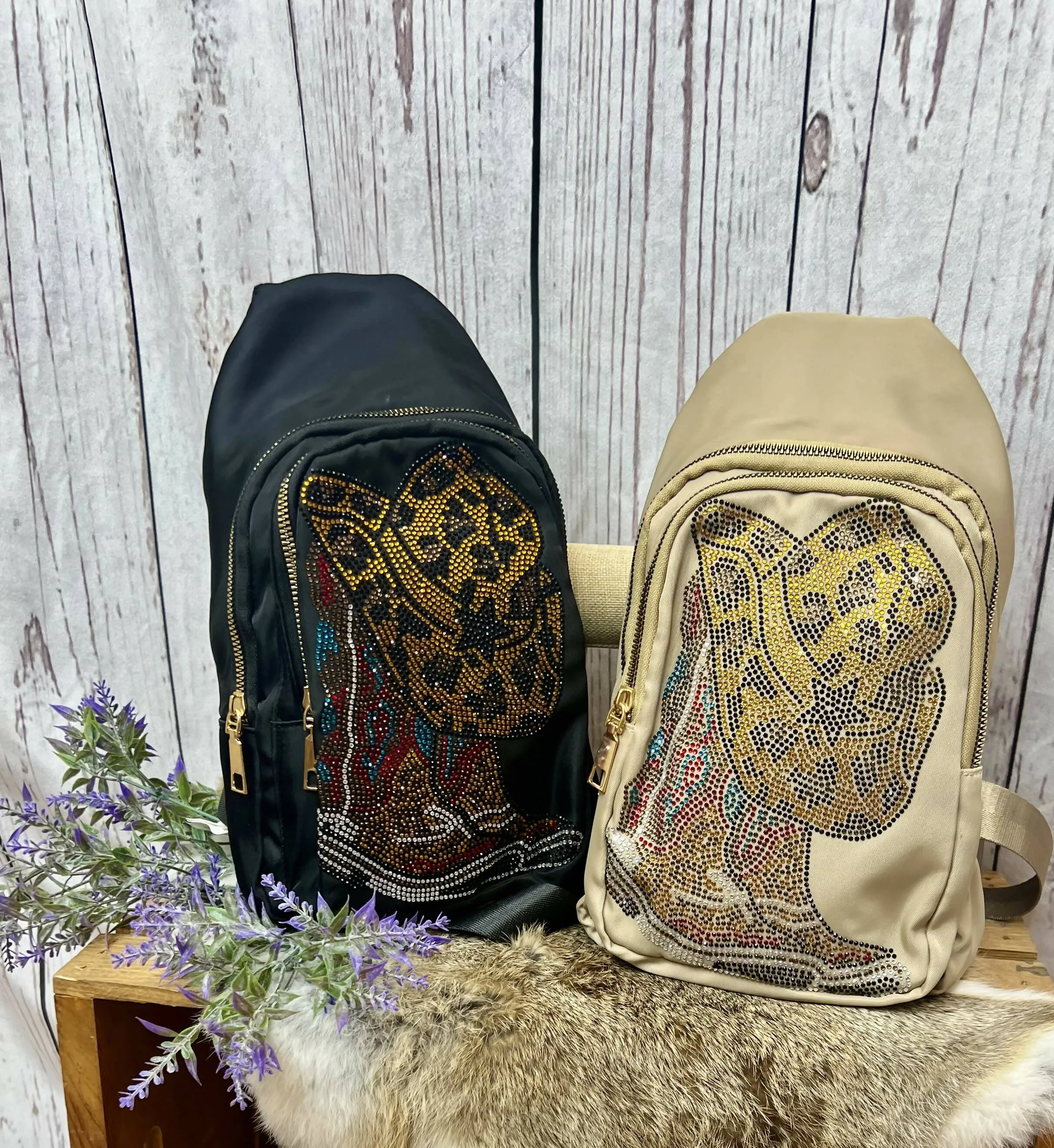 Western Theme Sling Bag