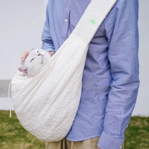 White Embossed Cat Bag Small Dog Carrier Bag White Embossed Cat Bag Small Dog Carrier Bag