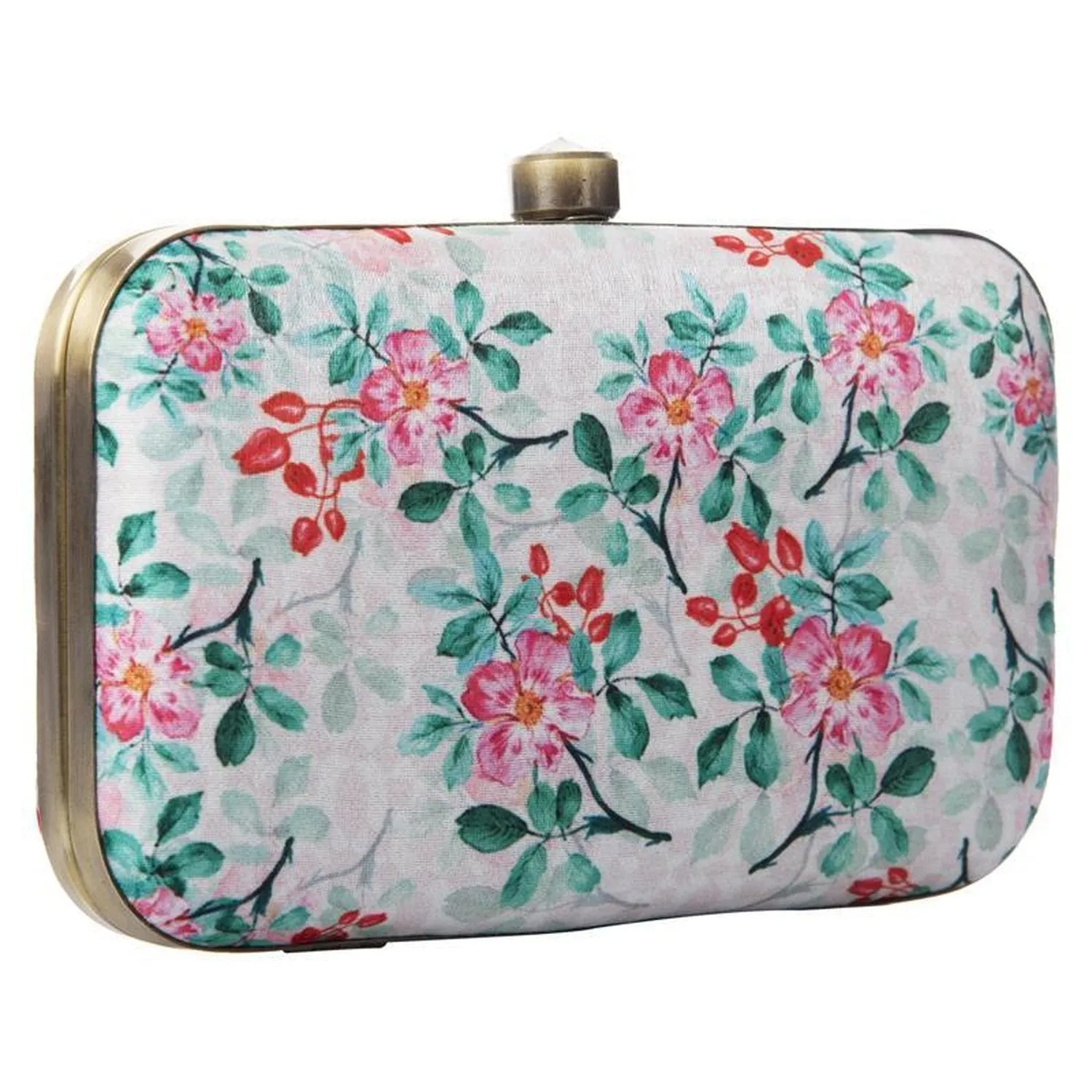 Women's Daily Use Box Clutch Purse with Chain