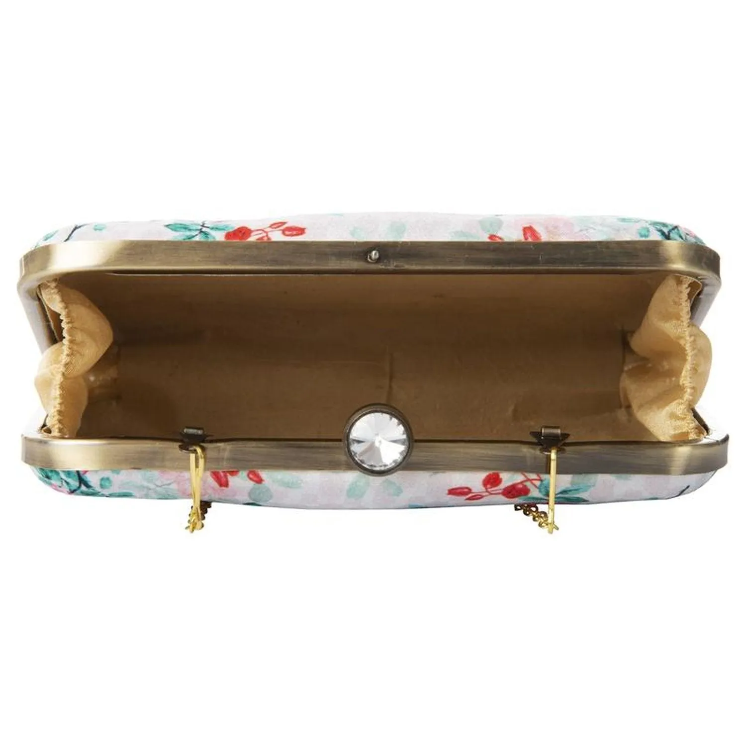 Women's Daily Use Box Clutch Purse with Chain