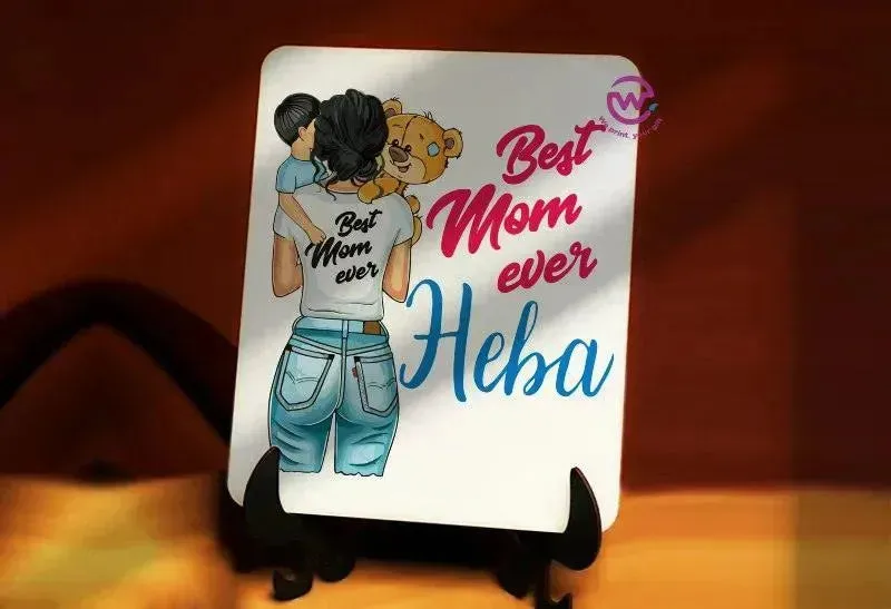 Wooden Desk photo Frame -Mother's Day