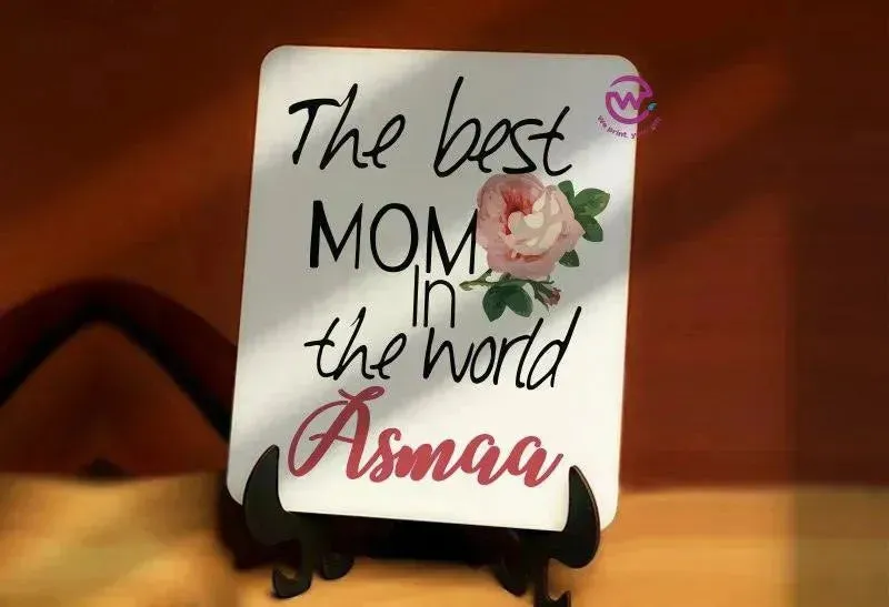 Wooden Desk photo Frame -Mother's Day