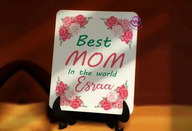 Wooden Desk photo Frame -Mother's Day