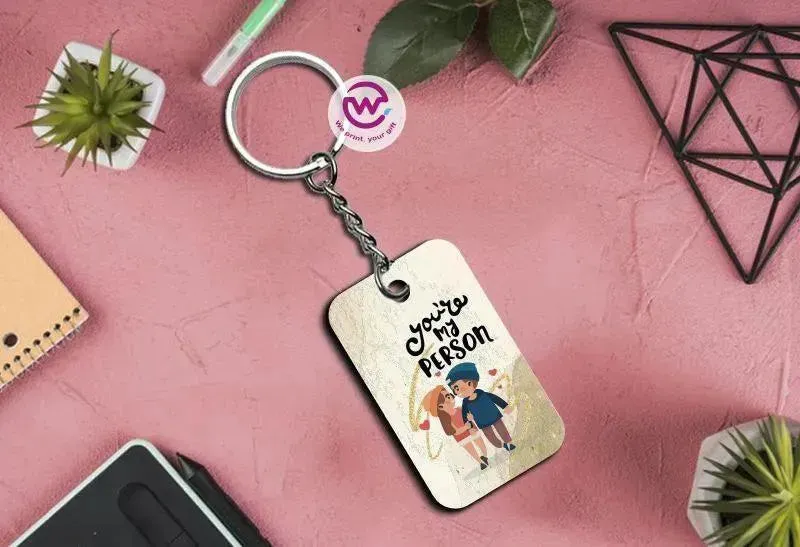 Wooden Keychain - Valentine's Day