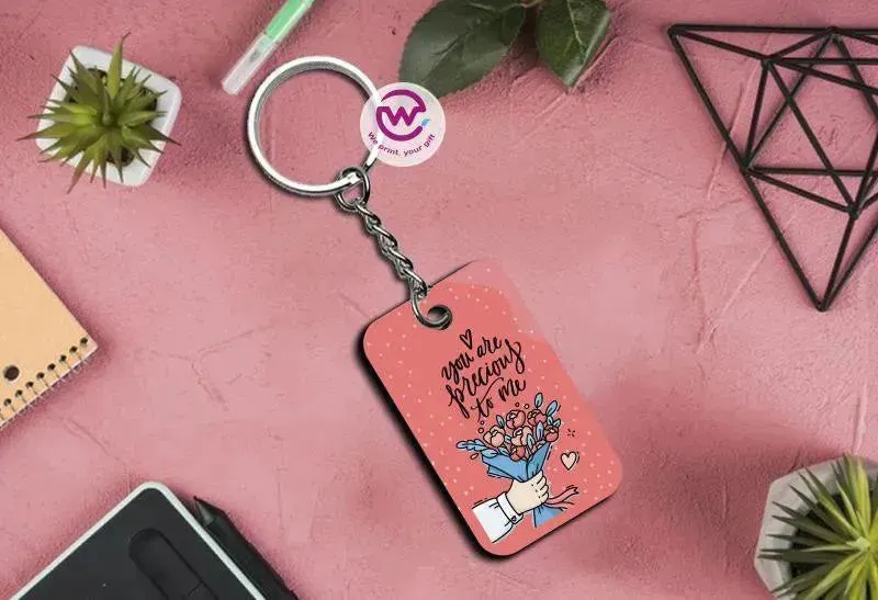 Wooden Keychain - Valentine's Day