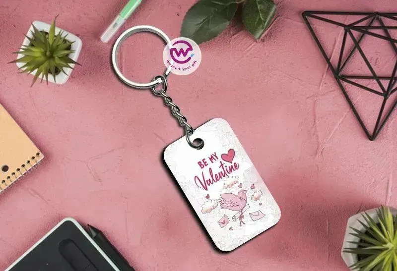 Wooden Keychain - Valentine's Day