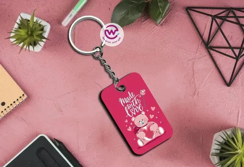 Wooden Keychain - Valentine's Day
