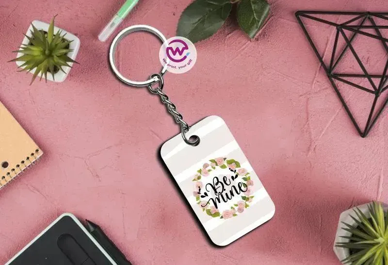 Wooden Keychain - Valentine's Day