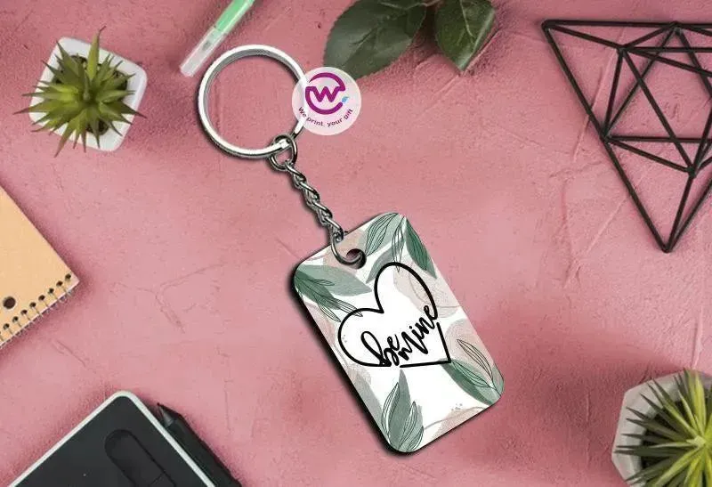 Wooden Keychain - Valentine's Day