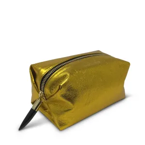 Yellow Foil Lambskin Cosmetic Case Yellow Foil Lambskin Cosmetic Case