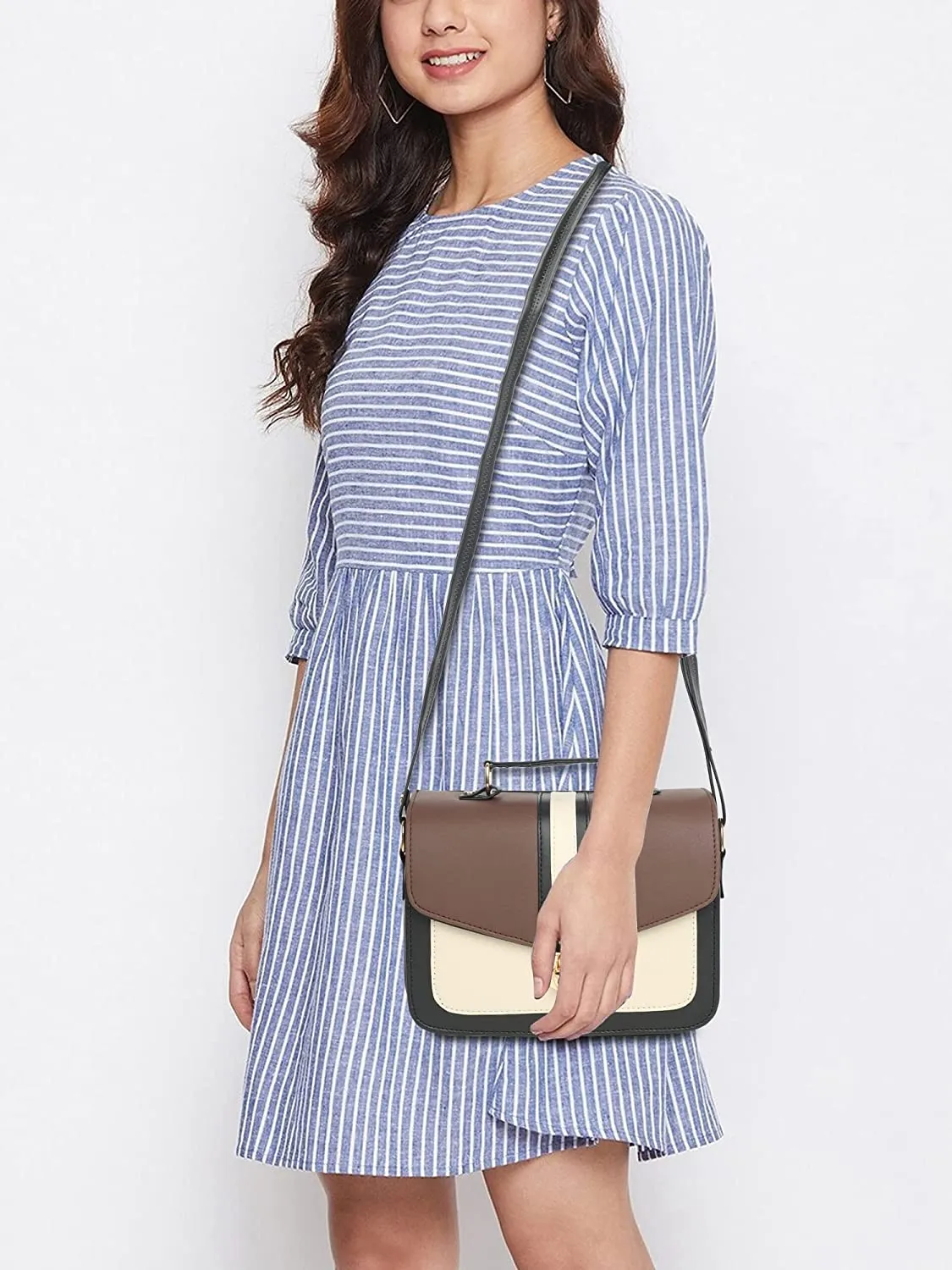 zubstore's Brown Colour Slingbags For Womens & Girls